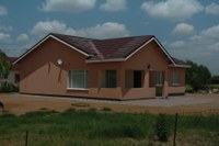 A modern house in Botswana