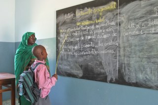 Children at school in Chad