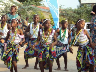 Children performing a traditional dance