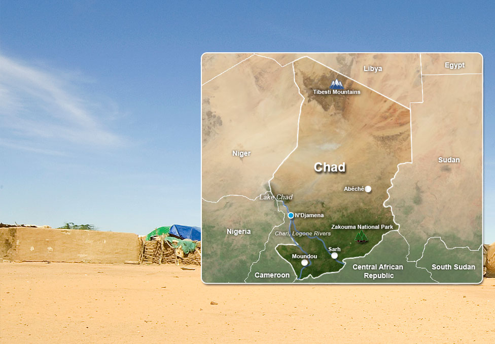 Chad map