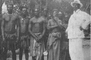 William H Sheppard visiting Kinshasha in 1909, courtesy of: Presbyterian Historical Society, Montreat, NC office, via http://commons.wikimedia.org
