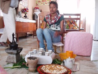 Coffee ceremony in Ethiopia