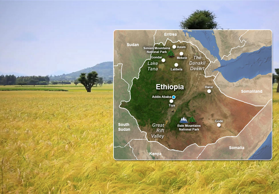 Ethiopia map