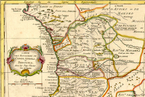 Map of Congo, Loango & other kingdoms in West Africa, 1754, by fr:Jacques Bellin (1703-1772) (http://web.uflib.ufl.edu/maps/MAPAFRICA-D.HTML.) [Public domain], via Wikimedia Commons