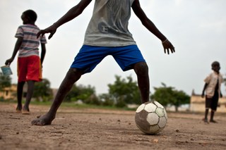 Playing football in Africa Playing football in Africa