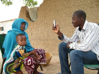 Filming in Mali