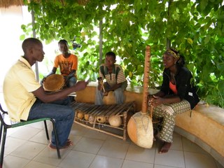Playing music