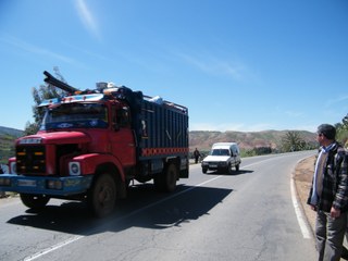 A truck on Morocco's motorways