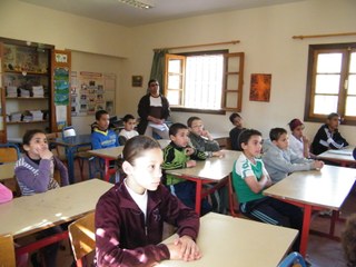 Children at school in Morocco