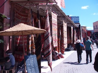 Market stalls in Marrakech