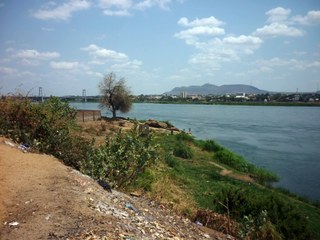 Banks of the river Zambezi