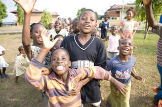 Nigerian children enjoying life