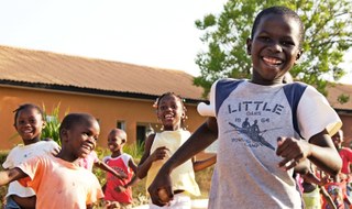 African children running African children running