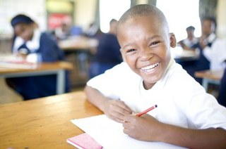 Boy at school