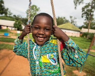 smiling boy Central African Republic