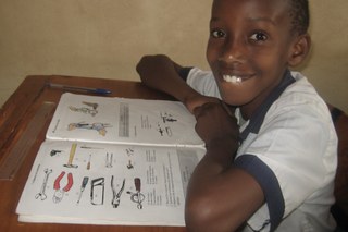 A child at school, Rwanda