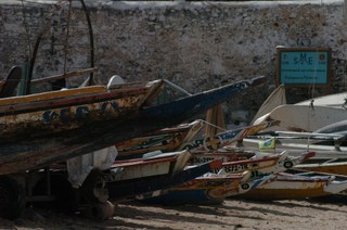 Boats lined up