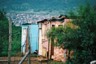Shanty town housing