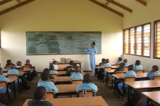 Halfway through a spelling lesson Halfway through a spelling lesson